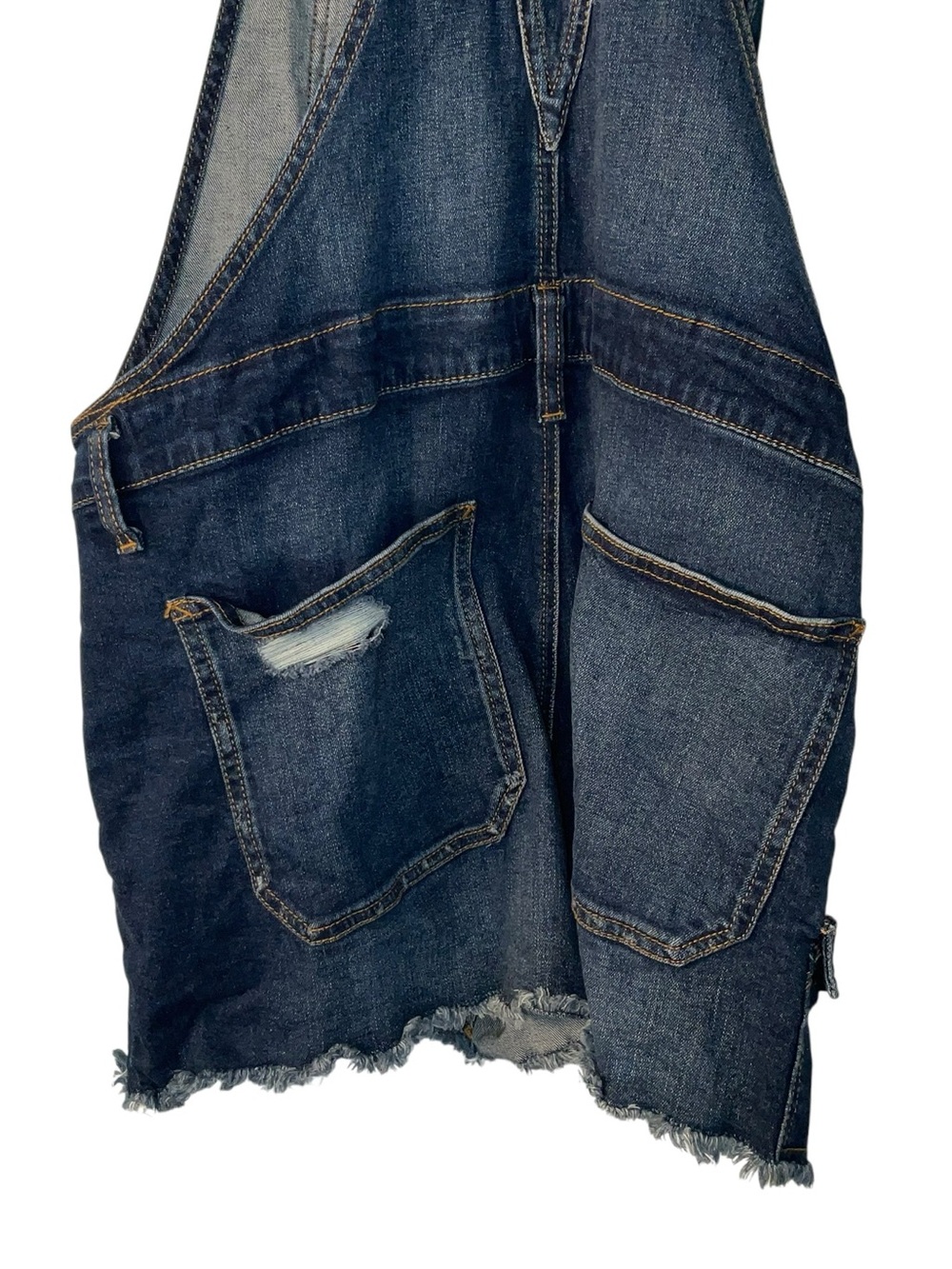 No Boundaries Dark Blue Denim Overalls - Picture 4 of 7